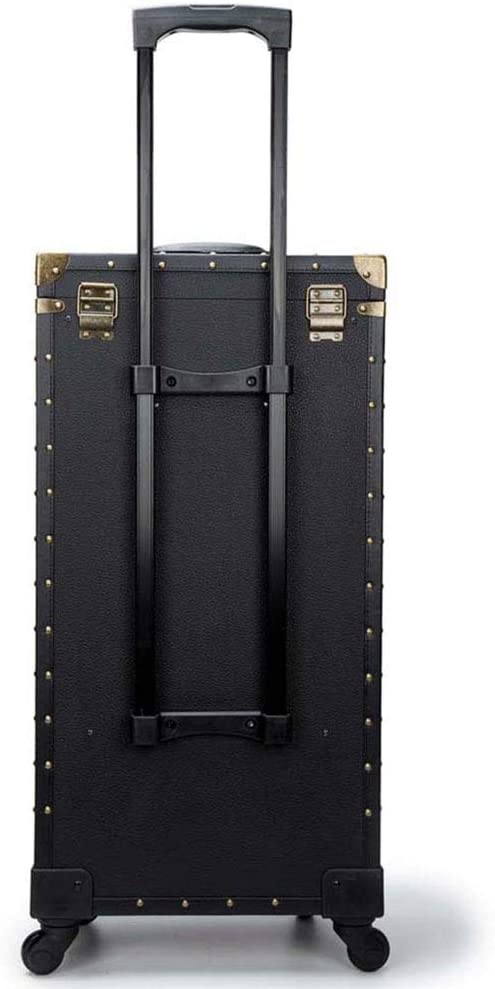 ASCASE Rolling Lockable Makeup Train Case Hairdressing Trolley Stylist Beauty Salon Cosmetic Luggage Travel Organizer Tool Box with Hair Dryer Holder - Image 5